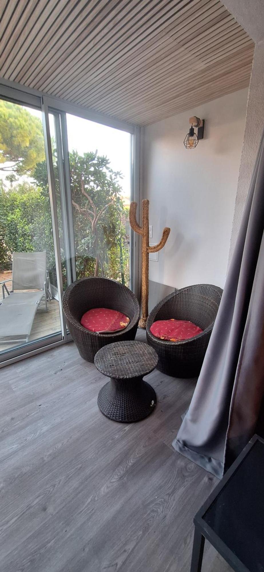 Studio Confortable Au Calme Proche Du Port Et De La Plage Grande Terrasse Et Parking Residence Le Grand Large 滨海圣芒德里耶 外观 照片